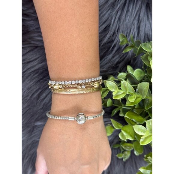 Pandora Mesh Bangle Bracelet - Picture 5 of 6